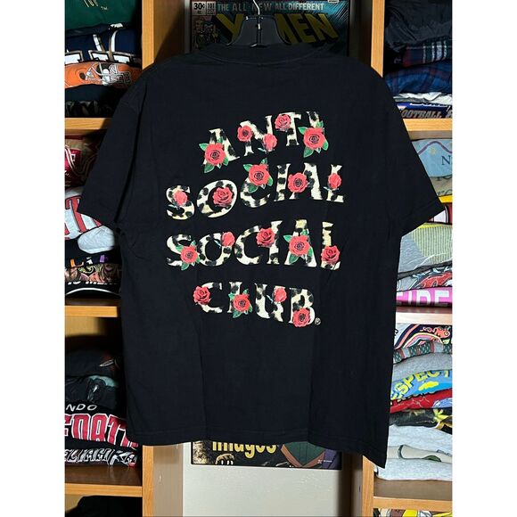 Anti Social Social Club Cheetah Rose Tee - Picture 1 of 4